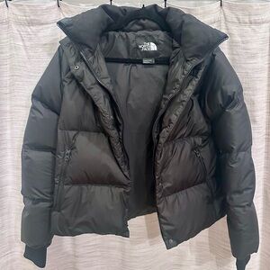 The North Face Cropped Puffer Hooded Jacket